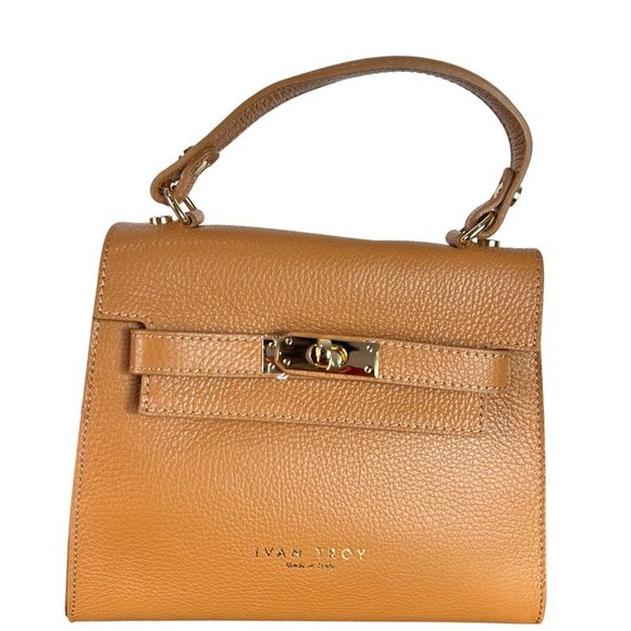 Naya Cognac Italian Leather Handbag for Women – Luxury Designer Shoulder - Picture 2 of 9